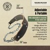 Dominion Strength Training Heavy-Duty Leather Dip Belt with Steel Chain