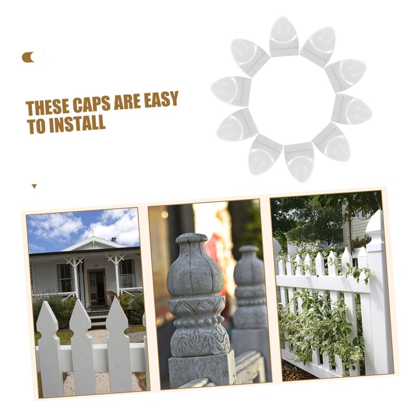 MERRYHAPY 20pcs Pyramid Post Caps for Fence and Guardrail Versatile