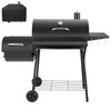 Kendane Barrel Charcoal Grill with offset smoker, 714 Square Inches