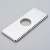 Wovier Faucet Plate,Chrome Sink Hole Cover Plate,6" Rectangle Escutcheon Plate