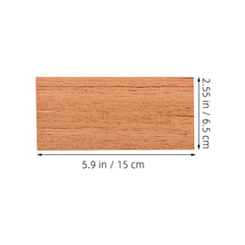 Ipetboom 10pcs Spanish Cedar Sheets for Humidor Cedar Box Pieces Spanish Cedar Wooden Veneer Lumber Strip Cedar Humidor Accessories, 15.00X6.50X0.03CM