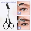 VOCOSTE Eyebrow Scissors, Eyebrow Cut, Comes with a Comb, Removable,