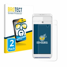 BROTECT Pack of 2 Screen Protectors Compatible with Pax A920 Screen Protector Ultra Clear