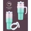 Gpeng 40 oz Stainless Steel Tumbler with Detachable Handle -
