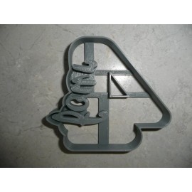 AJT NUMBER 4 WITH WORD ON SIDE DETAILED COOKIE CUTTER MADE IN USA PR5044