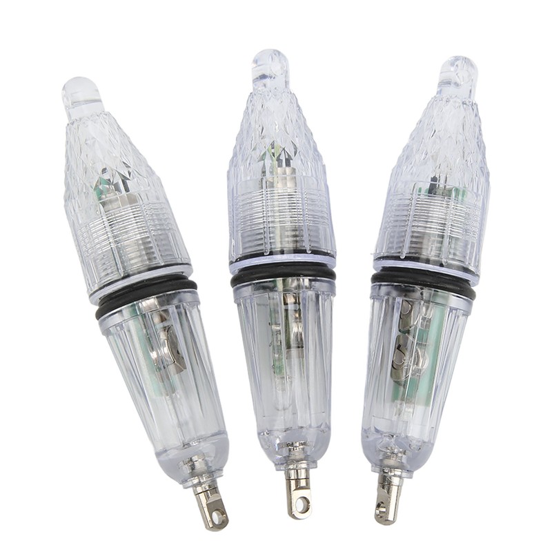 3PCS LED Underwater Fishing Light Lure Fish Bait Lure Lamp
