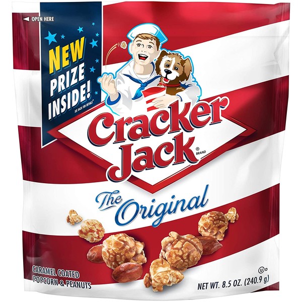 Cracker Jack Original Caramel Coated Popcorn and Peanuts 8.5 Oz. [Pack of 3]