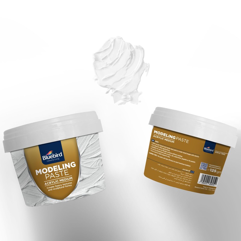 Bluebird Thick Modeling Paste White 5.3 Oz / 150gm -