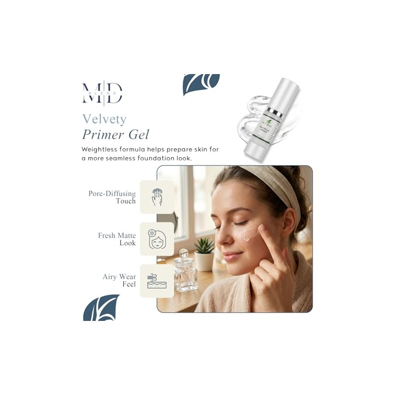 Prebase Facial Profesional. Fórmula Hidratante Que Minimiza Los Poros Para