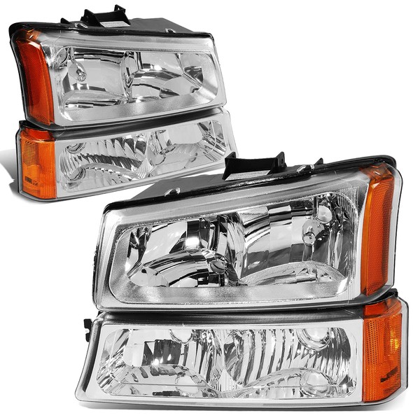 DNA MOTORING DNA MOTORING Pair Headlight Assembly Compatible with 2003-2006