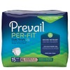 Prevail Per-Fit Maximum Plus Absorbency Incontinence Briefs, Extra Large, 15