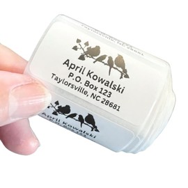 Custom Stickers, Bird Family Return Address Labels, Address Stickers, Several Designs, 2x1 inch labels, Several Font Choices