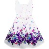 HT42 Girls Dress Elegant Princess Blooming Flower in Wind Size