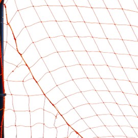 Park & Sun Sports Bungee-Slip-Net Replacement Nylon Goal Net: Soccer/Multi-Sport Goal, Orange, 8' W x 6' H x 4' D