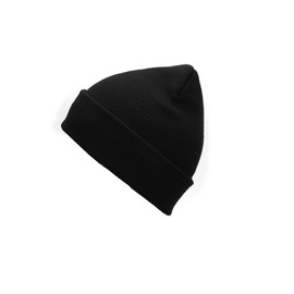 Century Star Men's Winter Beanie Hat - Stretchy Rib Knit Fabric, Warm, Soft and Breathable, black