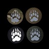 Round Bear Infrared Reflective Patches Sew on Appliques Decorate Badges