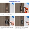 2pcs 6 inch Stainless Steel Hidden Door Hinges - Invisible