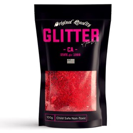 Ultra Sparkle Glitter - RED Holographic - TRIANGLE Glitter, Sequins, Sparkle, Nails, Decoration, Acrylic Nail Polish Additive - 50g / 1.75oz - 1/24" - 2mm - 0.078"