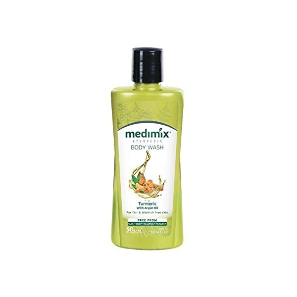 Medimix Ayurvedic Turmeric & Argan Oil Body Wash For Blemish Free Skin (300 ml / 10.14 fl oz)