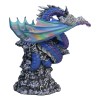 Ryvthys Air Elemental Blue Wind Rainbow Winged Dragon On Lightning