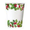 8 Holly Garland Christmas Paper Party Cups | Disposable Paper