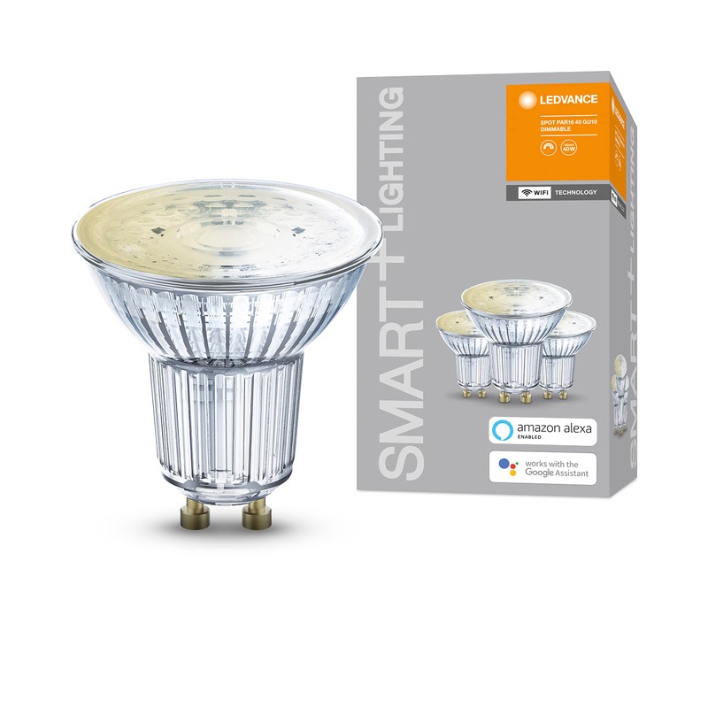 Ledvance SMARTWIFIPR165W/827230VDIMFRGU104X3LEDV Smart LED Lamp for Home, Dimmable, 50W Replacement