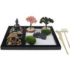 DinQ Meditation Japanese Zen Garden, Sand Garden Tools Accessories Box