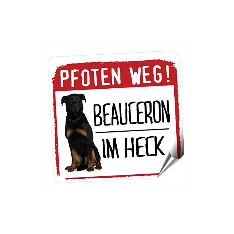 siviwonder Beauceron Paw Path Small Car Sticker Dog Sticker Reflective