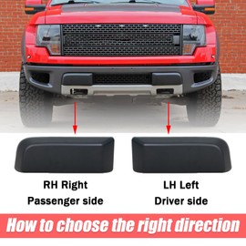 JESYMBX for Ford F-150 F150 SVT Raptor 2009-2014 Front Lower Bumper Hole Cover Beze Lid Cap Guards Pads Left&Right