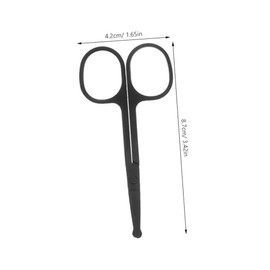 Stainless Steel Round Tip Scissors for Hair Trimming 2pcs Eyebrow and Nose Hair Scissors Set for Men and Women Portable Grooming Tools