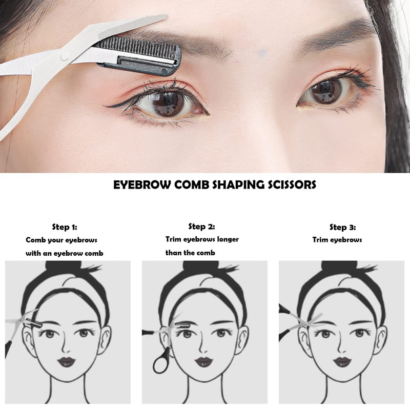 Eyebrow Razor Kit, 9 in 1 Professional Eyebrow Grooming Set