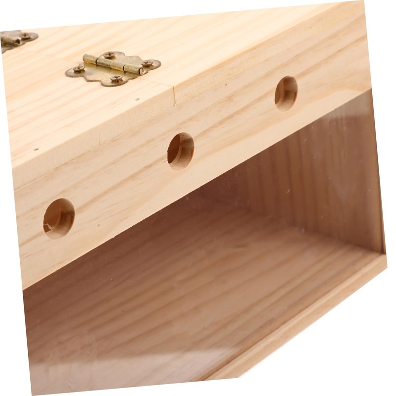 Totority Transparent Parakeet Nesting Bird Breeding House with Buckle Lid