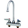 T&S Brass, B-1141, Deck Mounted Workboard Faucet with 4" Centers,