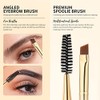 docolor Cepillo de cejas de doble punta, cepillo profesional en