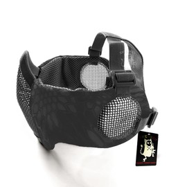 SHENKEL Ear Protection Anti-Fog Mesh Mask Half Face Guard Face Mask KTY Typhon