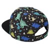 Malaxlx Kids Baseball Cap Dinosaur Black Summer Sun Hat Adjustable