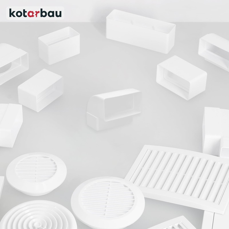 KOTARBAU® Deflector 120 mm x 60 mm Vertical Rectangular Duct