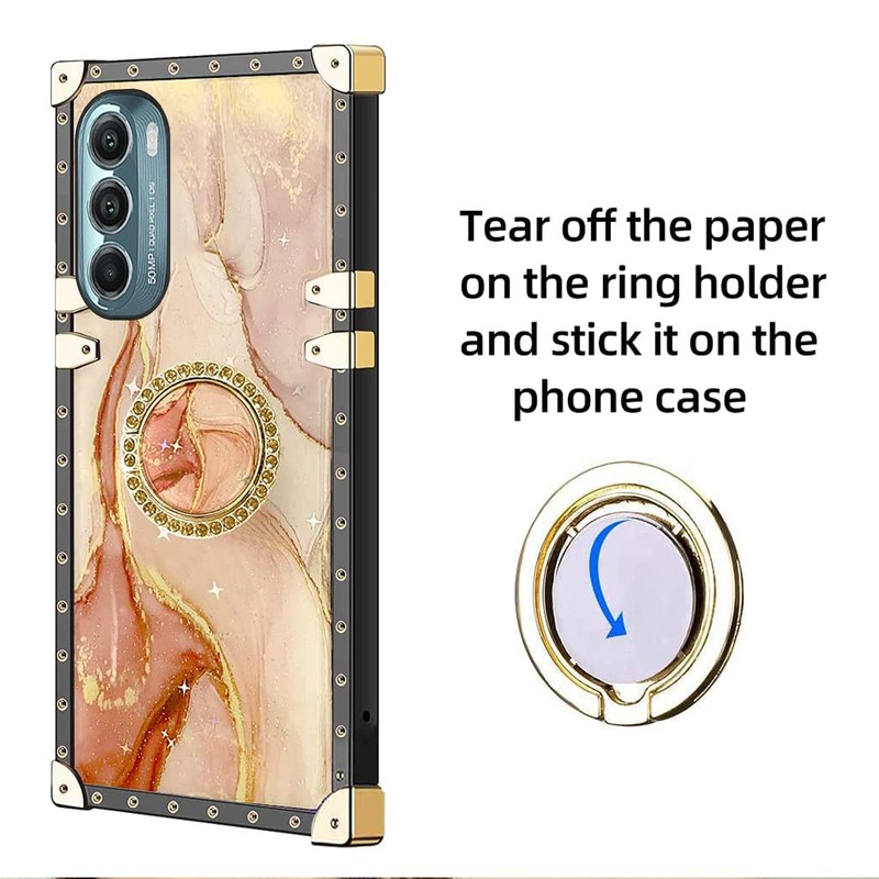 for Moto G Stylus 5G 2022 Case (Marble Yellow)
