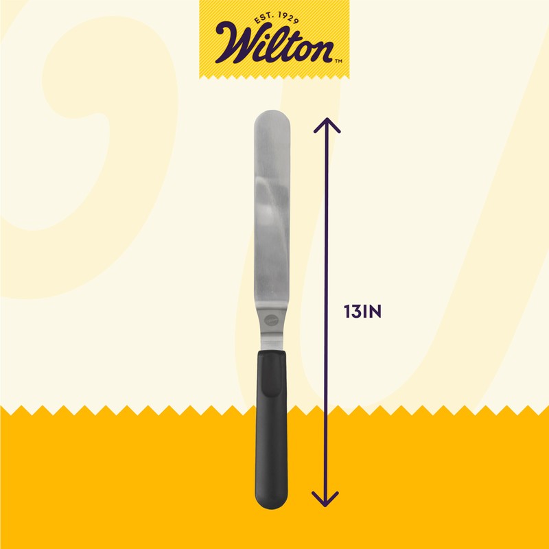 Wilton 409-7716 Angled Icing Spatula, 13-Inch, Black by Wilton