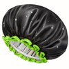mikimini Black Shower Cap 1 Pack, Reusable, Double Layers Waterproof