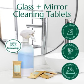 CLEANOMIC Glass and Mirror Cleaning Tablets and Tablet Tin Bundle
