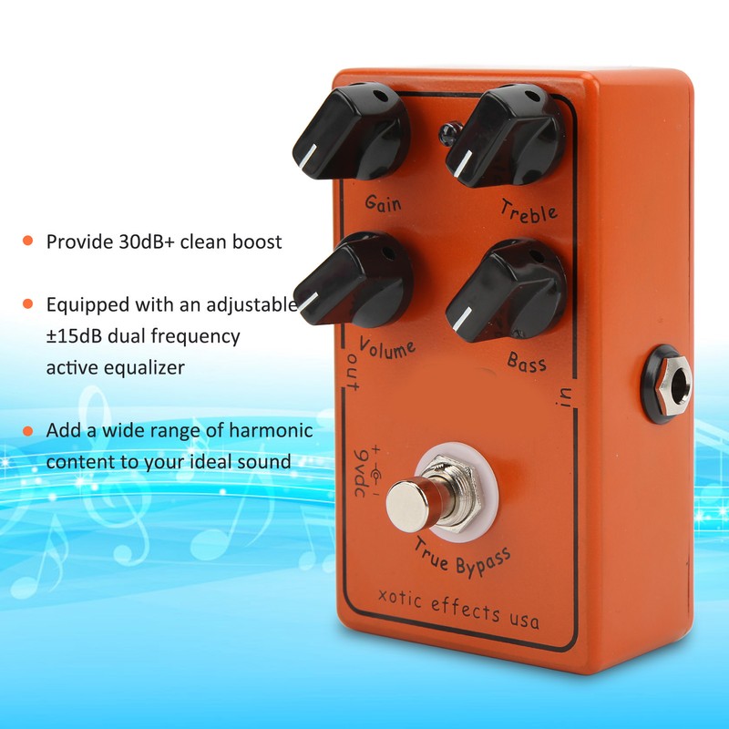 Overdrive Effect Pedal Electric Guitar Preamp Effects True Bypass Effector