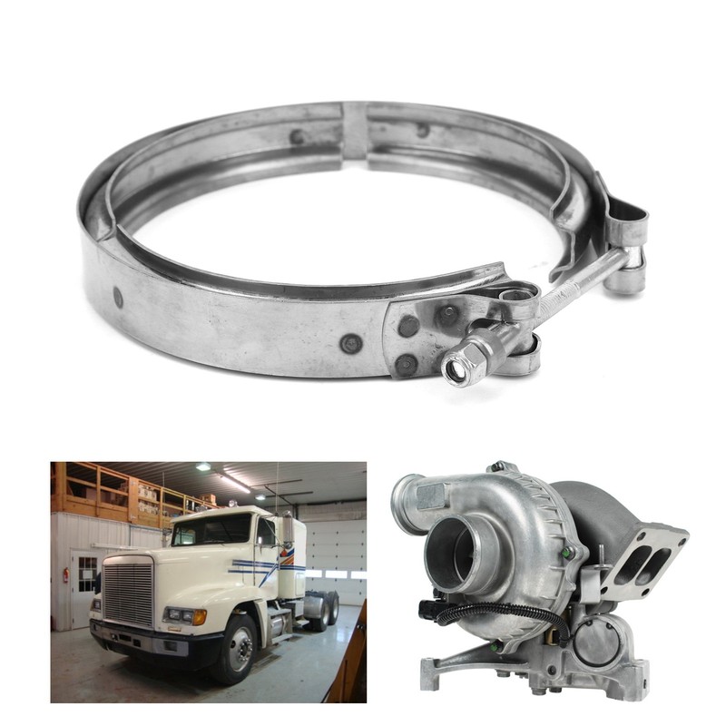 Turbocharger Exhaust V-Band Clamp 186917 Stainless Steel Fit for Cummins