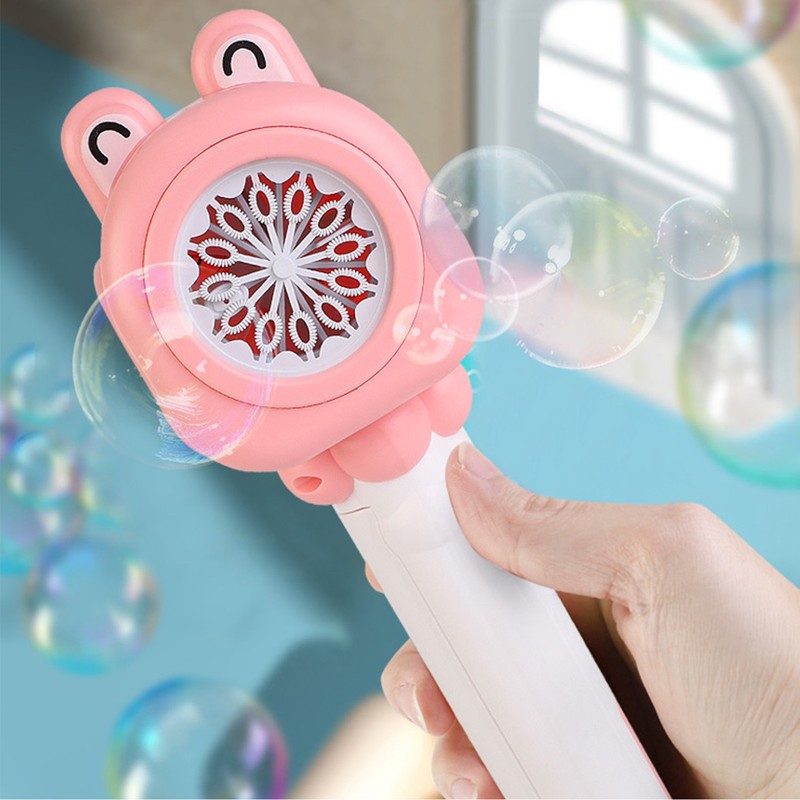 Bubble Blower Cute Look Electric Handheld Bubble Blower Machine Wand