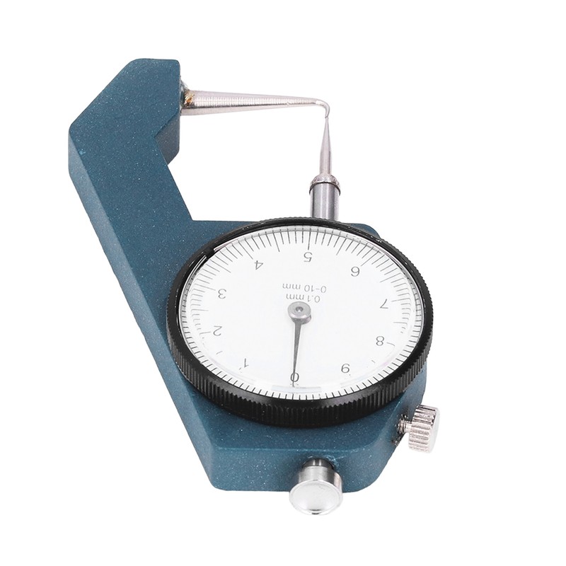 Dial Thickness Gauge Curved Tip Head 0 to 10mm Range