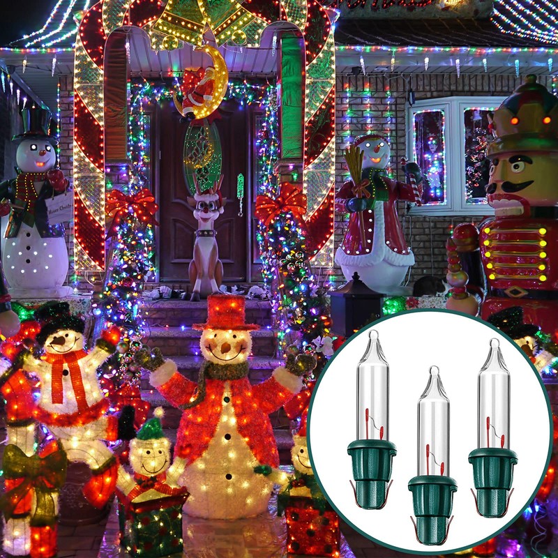 Mudder 200 Pieces 2.5v Replacement Winter Light Bulbs 50/100/150/200 Count