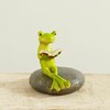 Kawada Boeki Figurine Reading Frog 1202PKC014