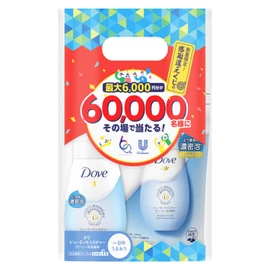 Dove Face Care, Beauty Moisture, 60th Anniversary Limited Product, Foaming Facial Cleansing Foam, Main Body + Refill Set, 5.1 fl oz (150 ml) + 4.2 fl oz (125 ml)
