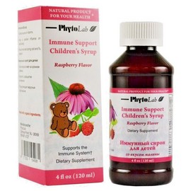 PhytoLab Immune Support Children`s Syrup Raspberry Flavor, 120ml Иммунный сироп для детей