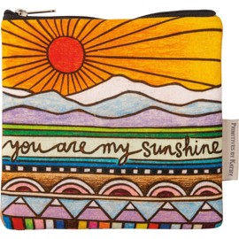 Primitives by Kathy Zipper Pouch, Multicolor, 7" x 6.50"
